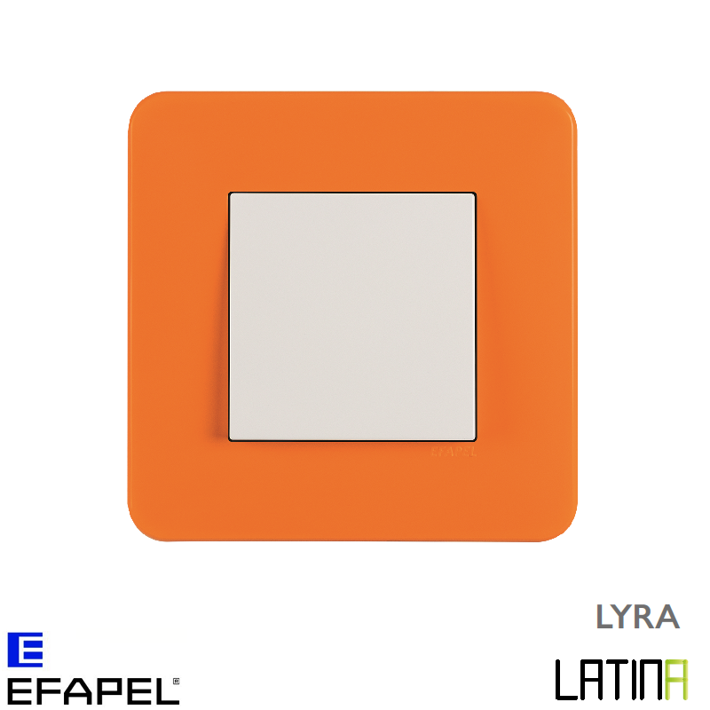 Interrupteur doigt simple LATINA LYRA Orange