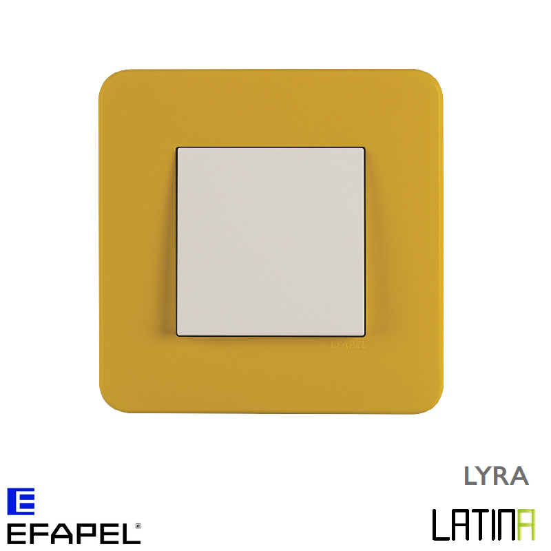 Interrupteur doigt simple LATINA LYRA Jaune