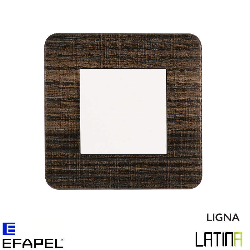 Interrupteur doigt simple LATINA LIGNA Wengé