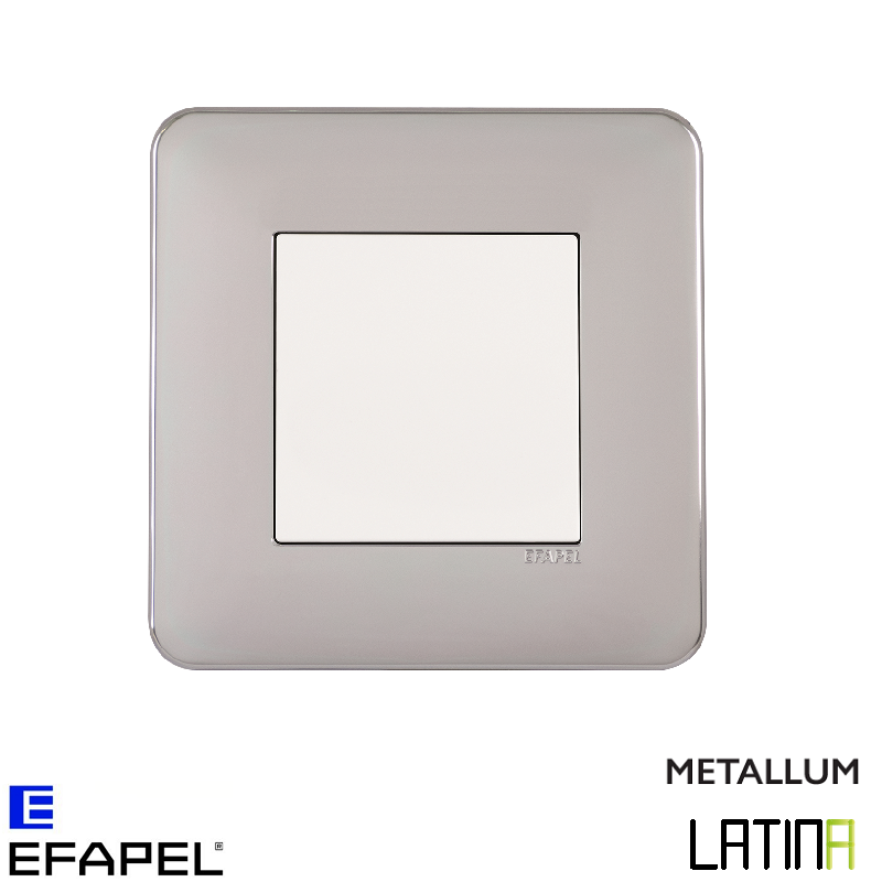 Interrupteur doigt simple LATINA metallum Chrome
