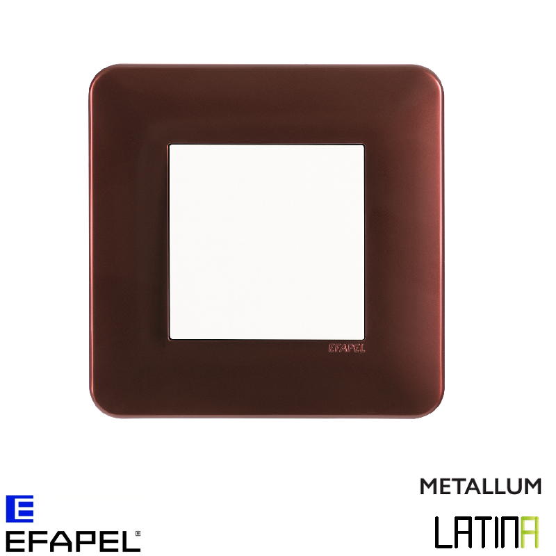 Interrupteur doigt simple LATINA metallum rouge
