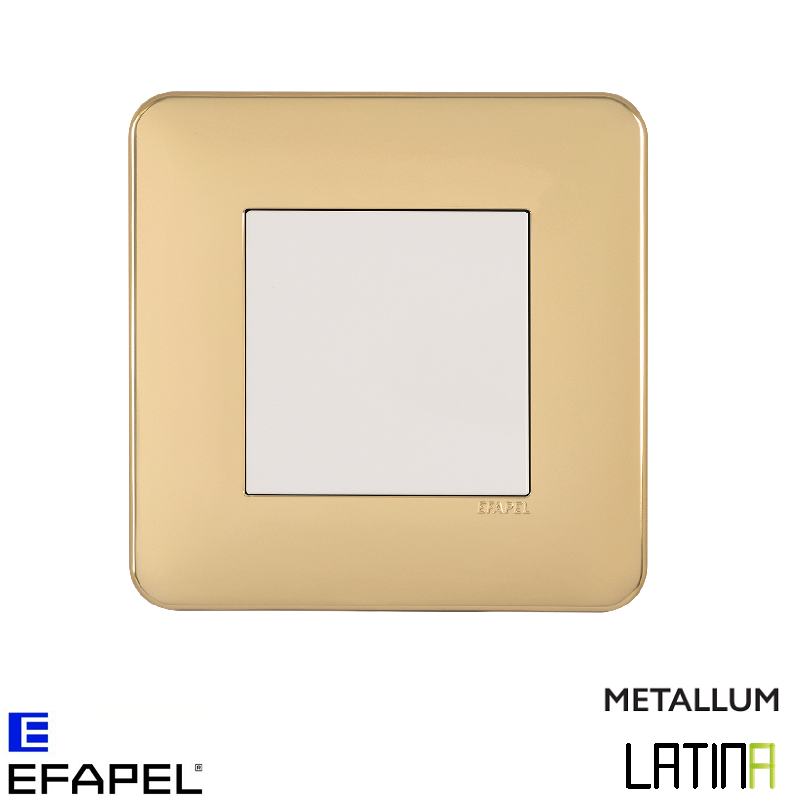 Interrupteur doigt simple LATINA metallum Or