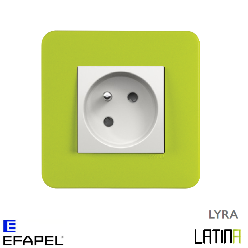 Prise de courant LATINA LYRA Vert TVR