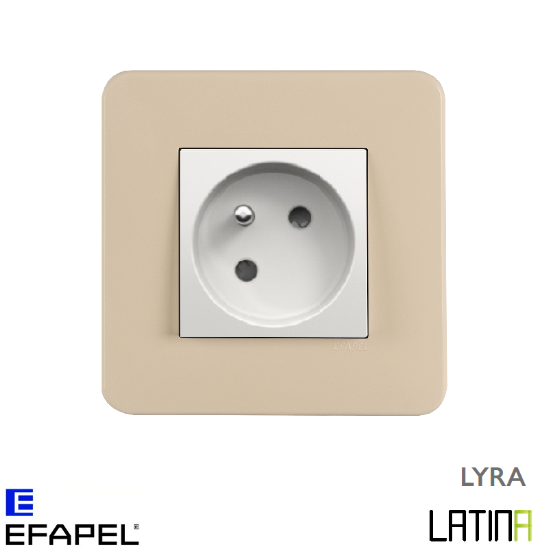 Prise de courant LATINA LYRA Beige