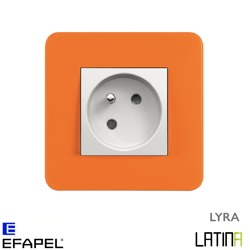 Prise de courant LATINA LYRA Orange