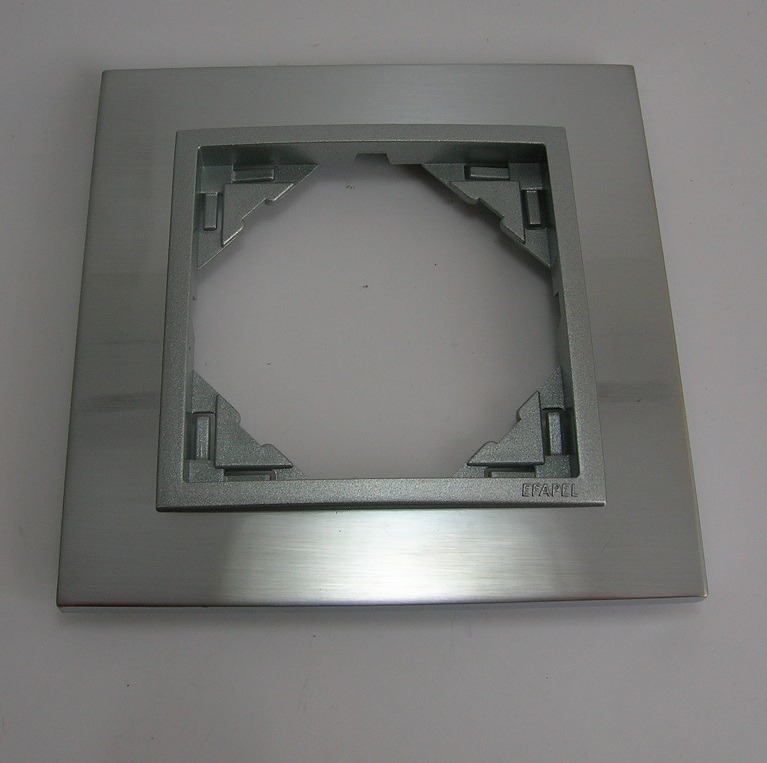plaque simple metallo efapel 90910TIA