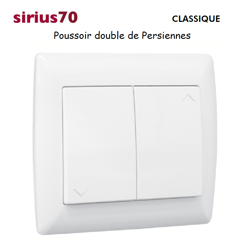 Poussoir double de persiennes 70CBR