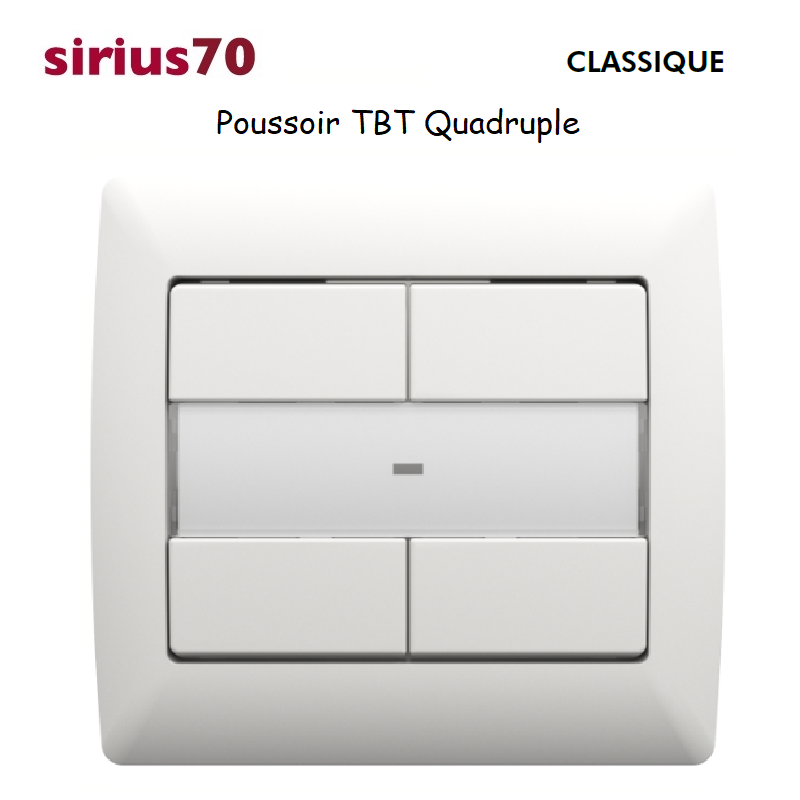 Poussoir quadruple TBT 70CBR