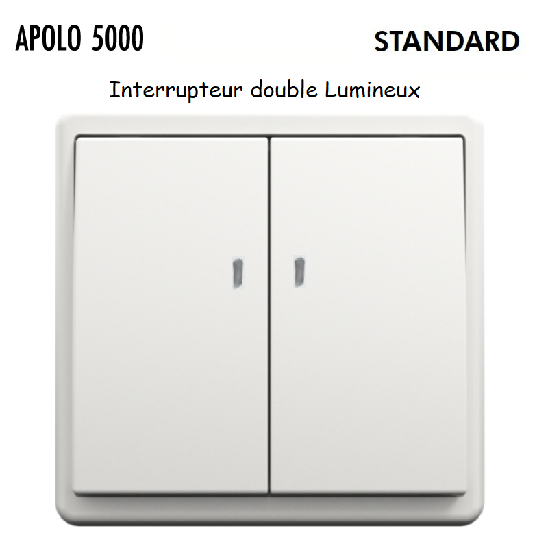 Interrupteur double lumineux 50CBR