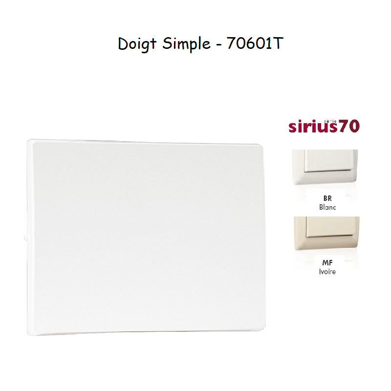 Doigt simple Sirius 70601T