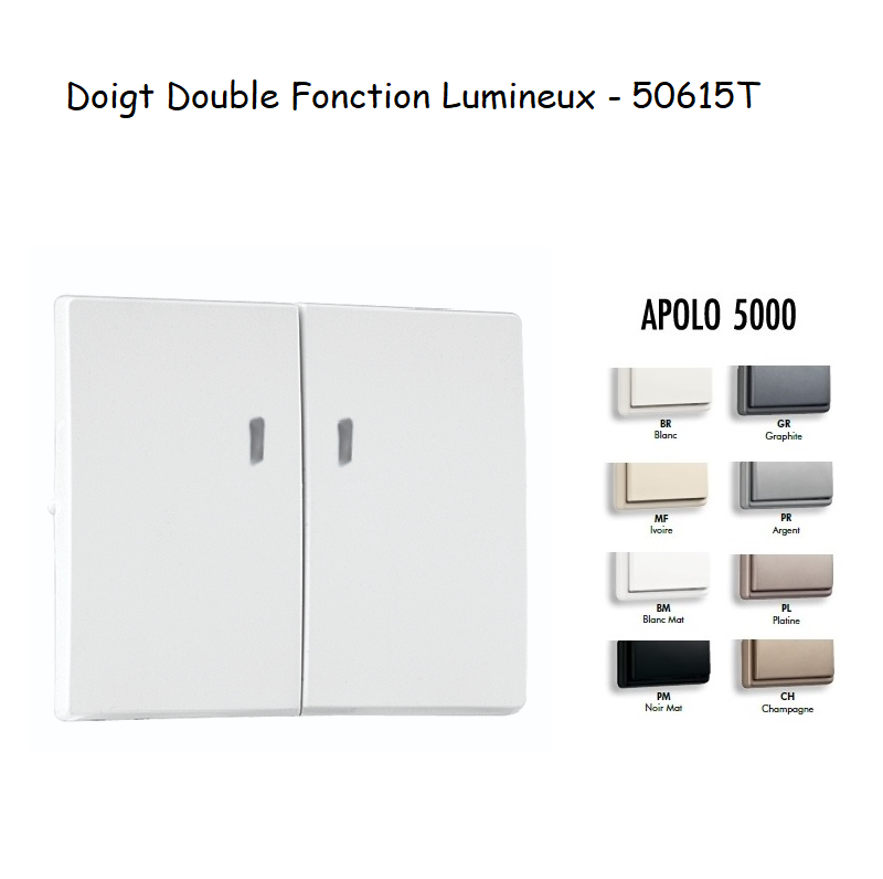 Doigt Double Fonction Lumineux APOLO5000 50615T