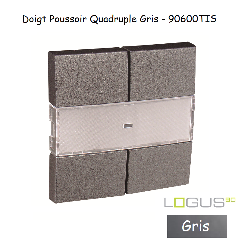 Doigt Quadruple LOGUS 90600TIS Gris
