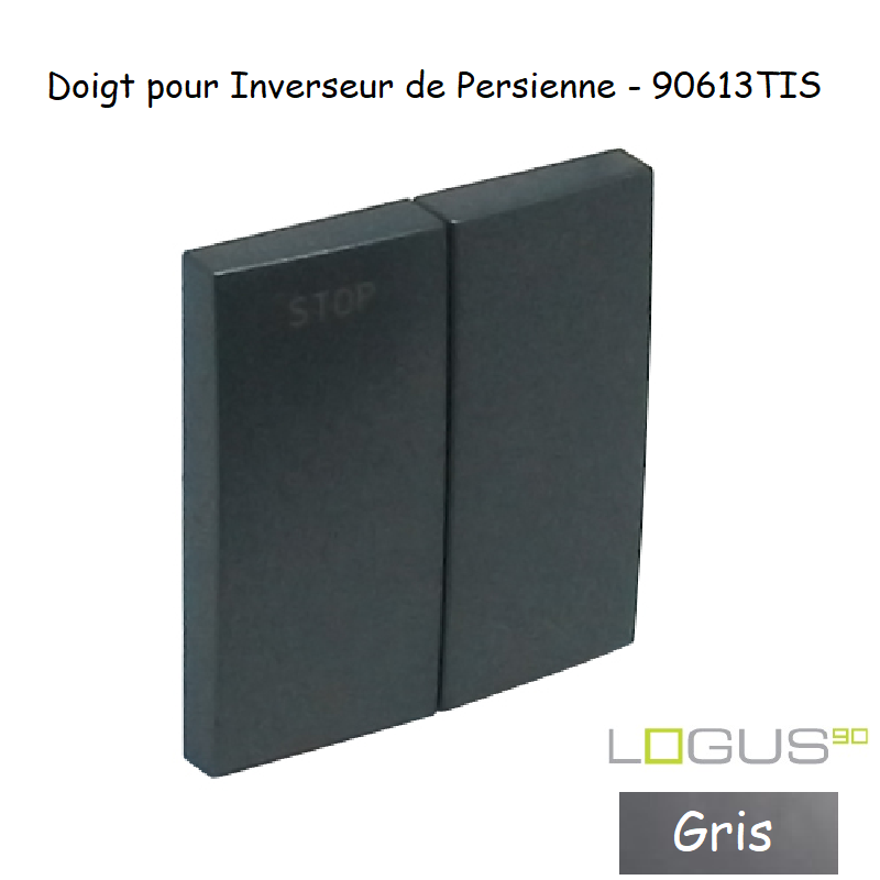 Doigt pour Inverseur de persienne LOGUS 90613TIS Gris