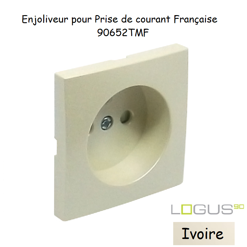 Doigt pour prise de courant française LOGUS 90652TMF Ivoire