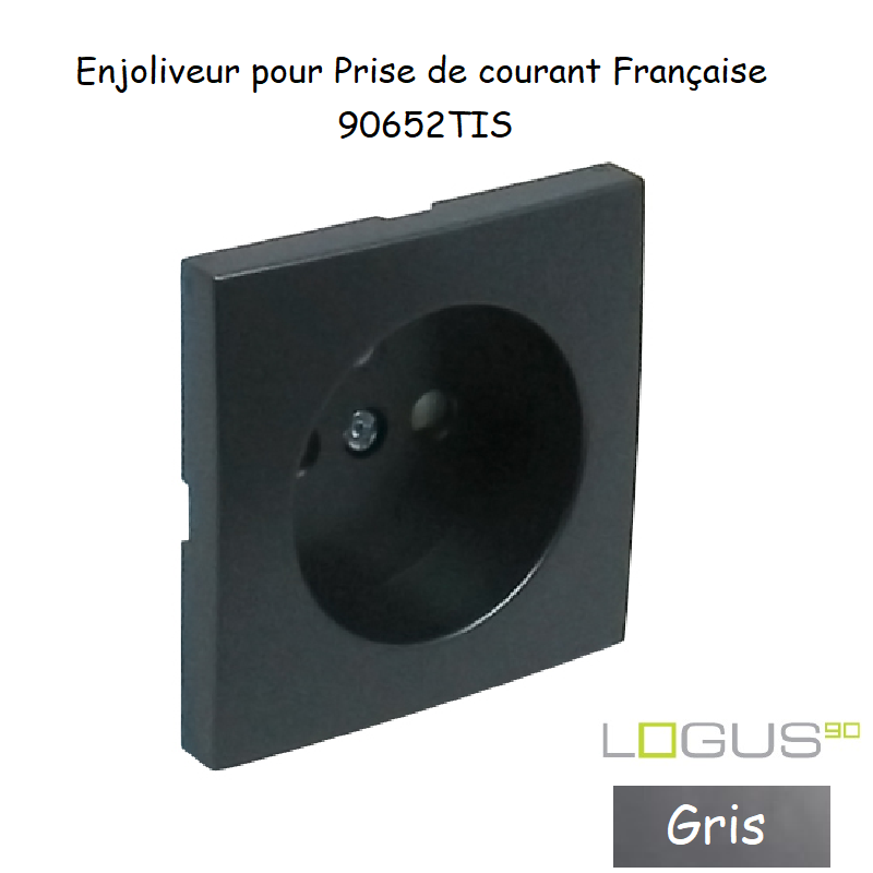 Doigt pour prise de courant française LOGUS 90652TIS Gris