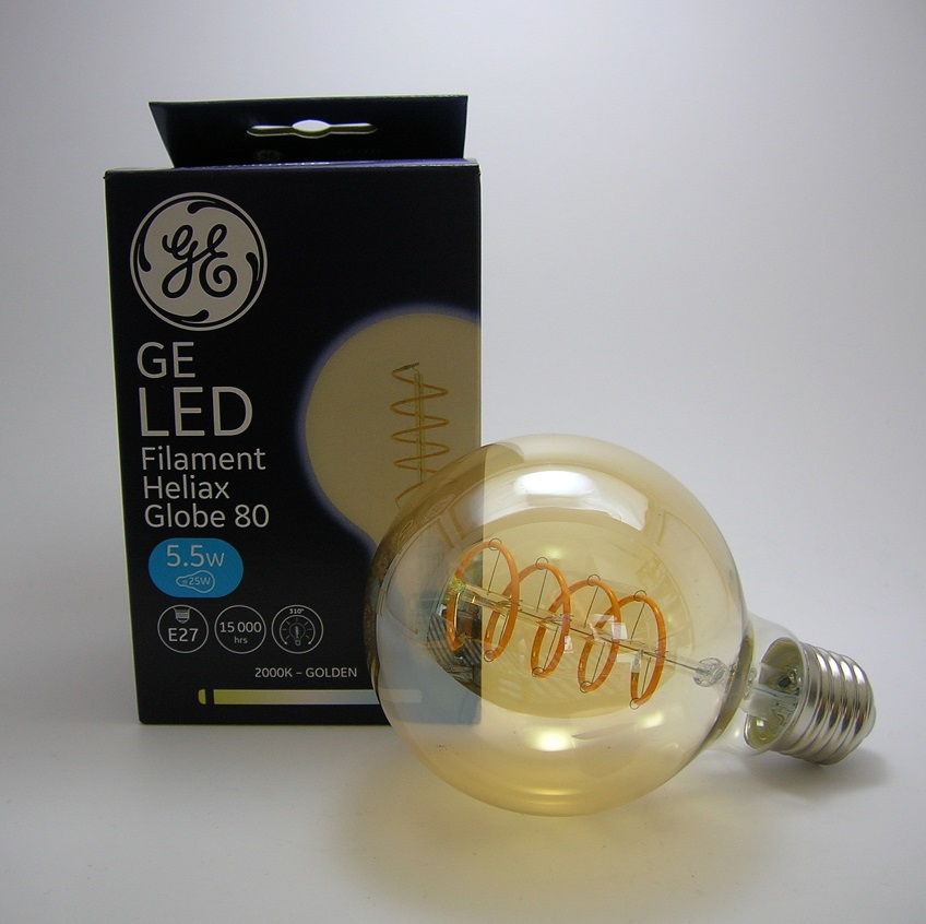LED Filament Heliax Globe G80 5,5W Gradable E27