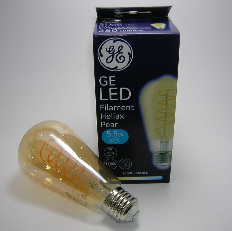 LED Filament Heliax Pear 5,5W Gradable Gold E27
