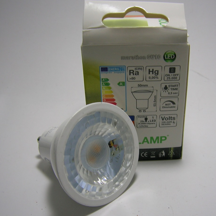 Ampoule LED GU10 4W 3000 kelvin Eurolamp-2