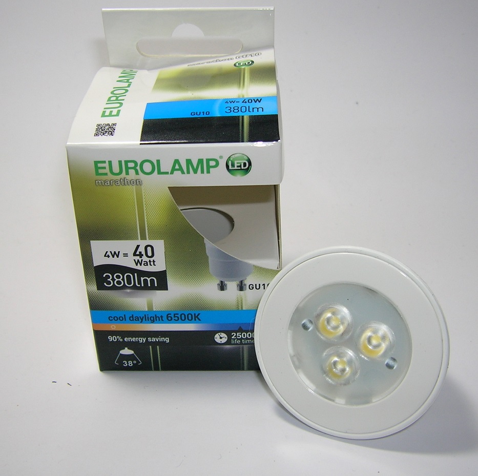 Ampoule GU10 - LED à Réflecteur - 4W (équi 35W) = 230 Lm - 2700K / Lumière  Jaune