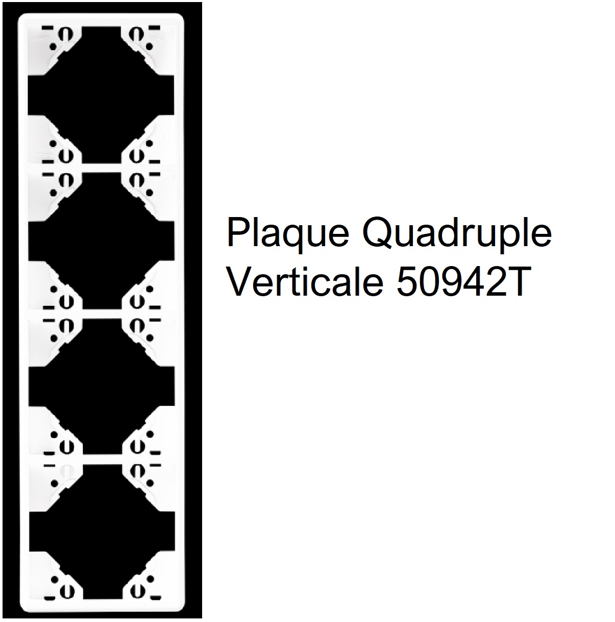 Plaque Quadruple Verticale Apolo