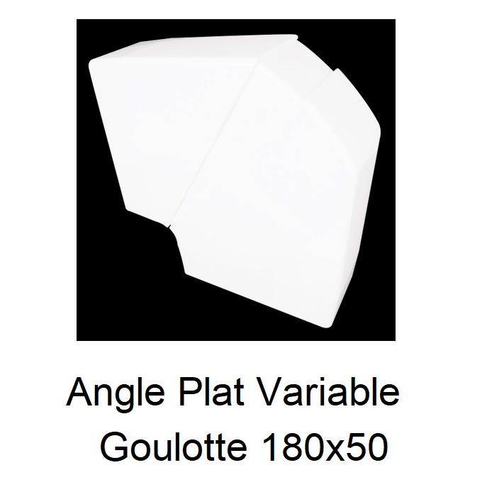 Angle plat Variable Goulotte 180x50 10293RBR