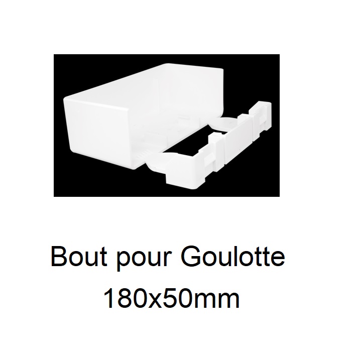 Bout pour goulotte de distribution 180x50 10295RBR