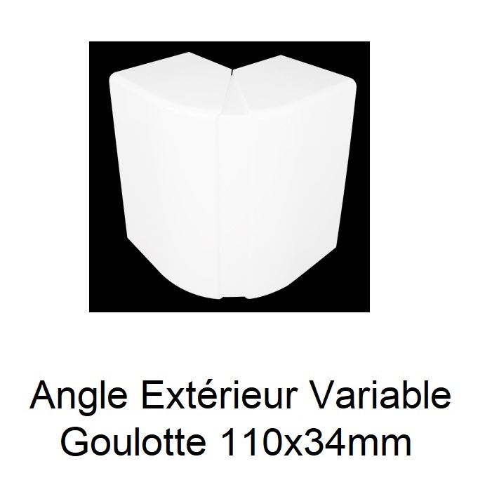 Angle Extérieur pour goulotte de distribution 110x34 10086RBR