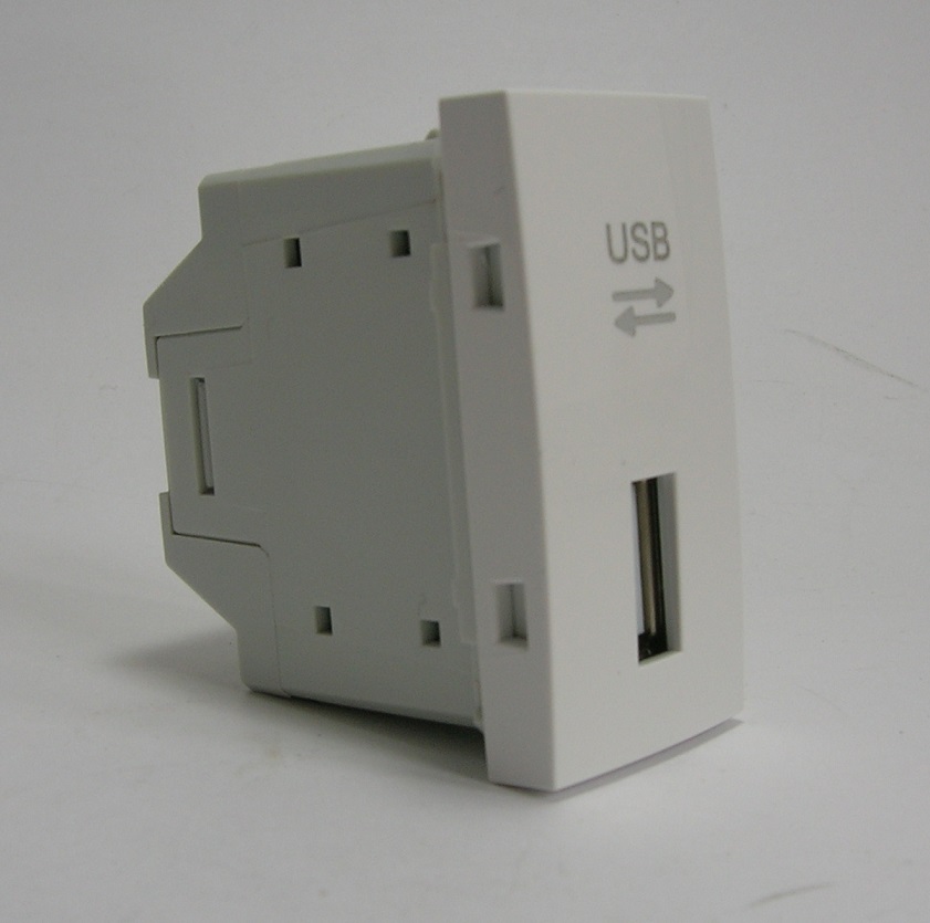Prise USB Quadro45 45437SBR-1