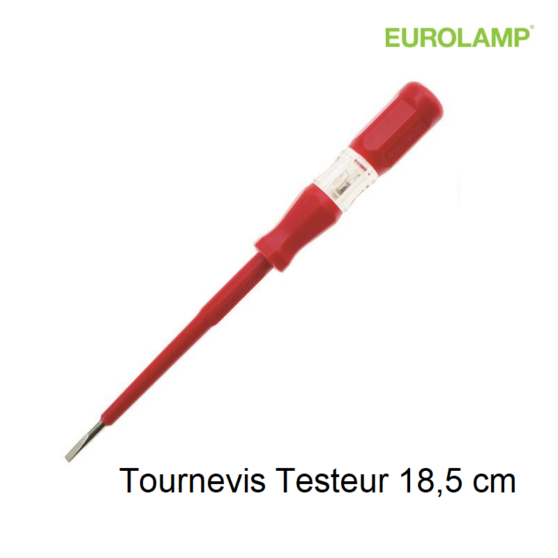 Tournevis Testeur Rouge - 18,5 cm