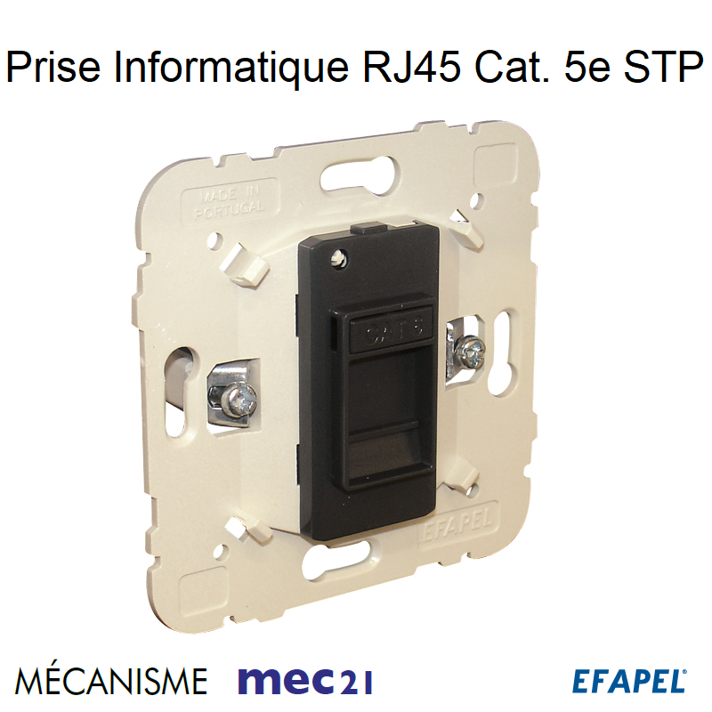 Mécanisme Prise Informatique RJ45 Cat. 5e STP mec 21443