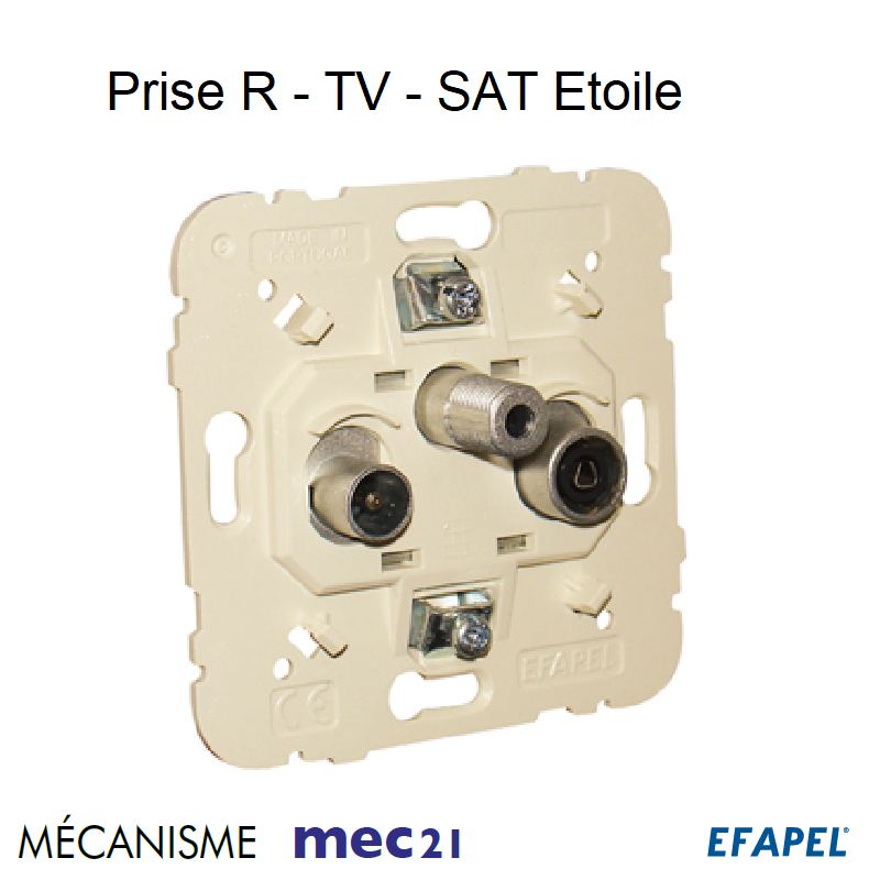 Mécanisme Prise R TV SAT Etoile mec 21543
