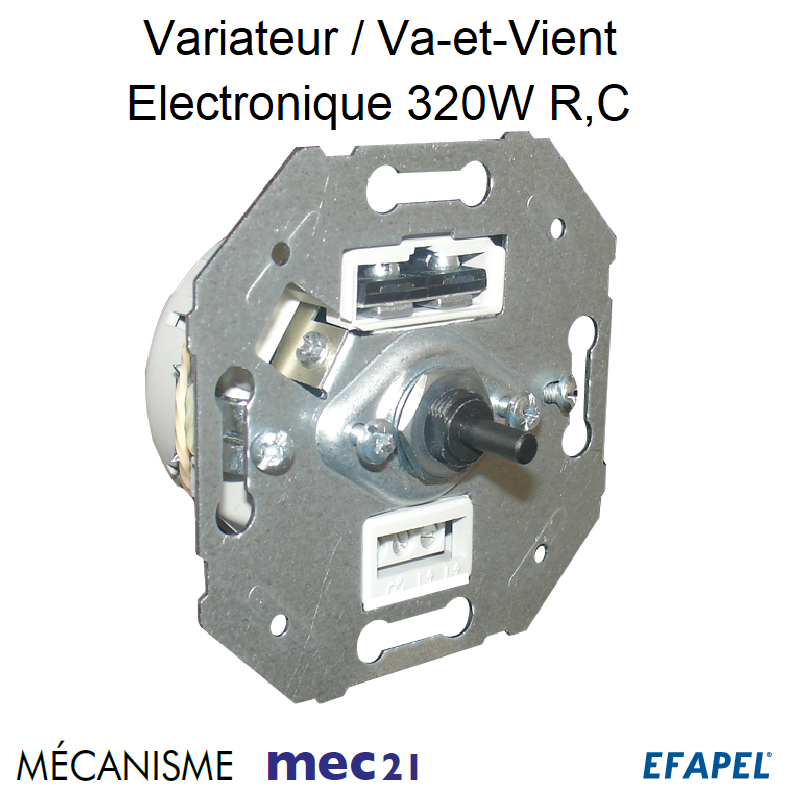 Mécanisme variateur va-et-vient électronique 320W R,C mec 21212