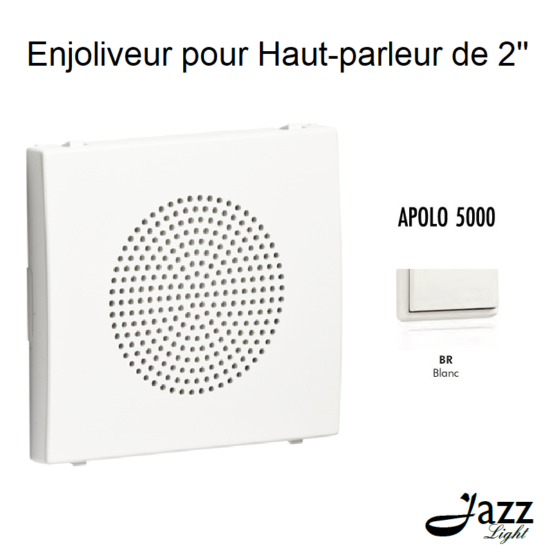 Enjoliveur pour haut parleur 2'' APOLO5000 50710TBR Blanc