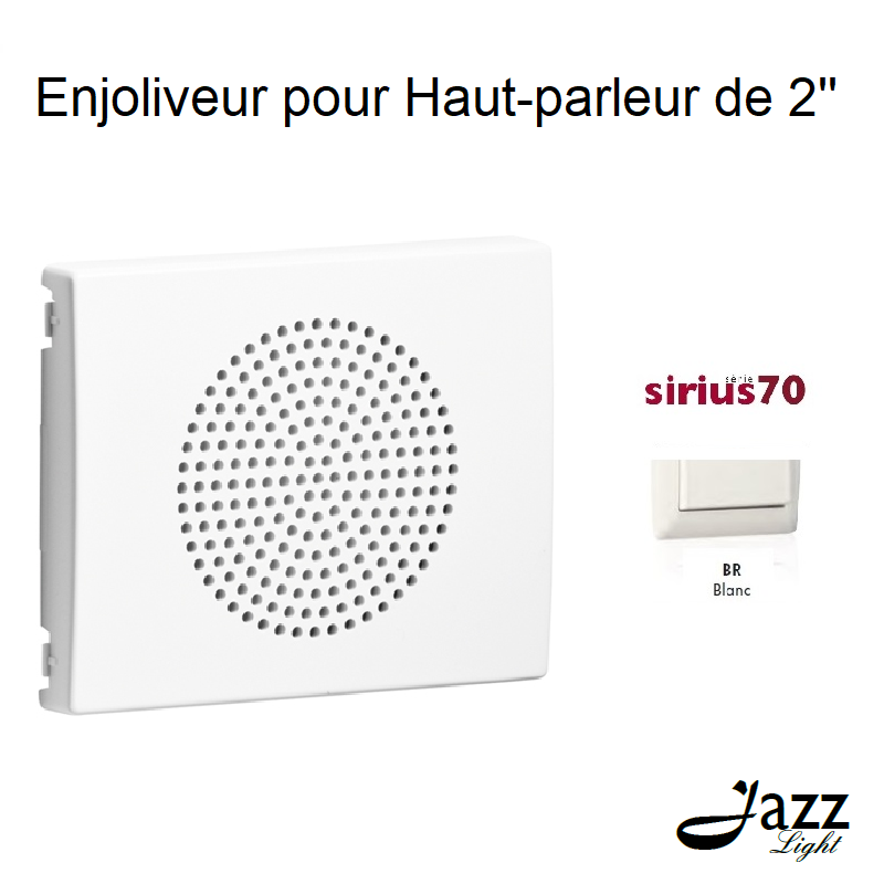 Enjoliveur pour Haut parleur 2'' Sirius 70710TBR Blanc