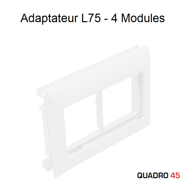Adaptateur  Quadro 45 L75 4 modules EFAPEL 10952