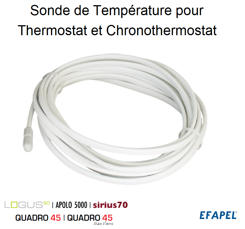 Sonde de Température pour Thermostat et Chronothermostat
