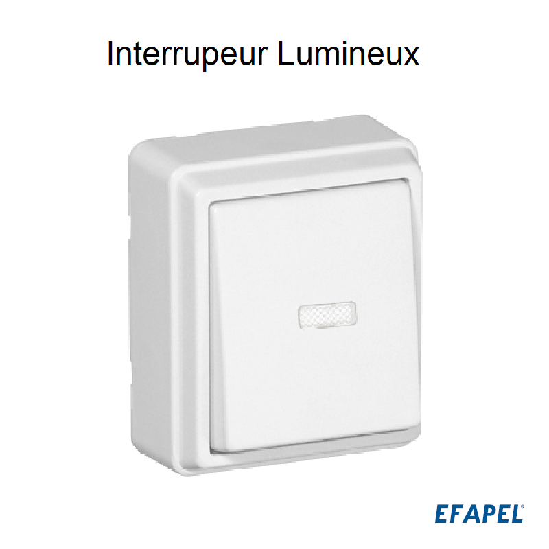 Interrupteur lumineux Série 3700 EFAPEL 37012C