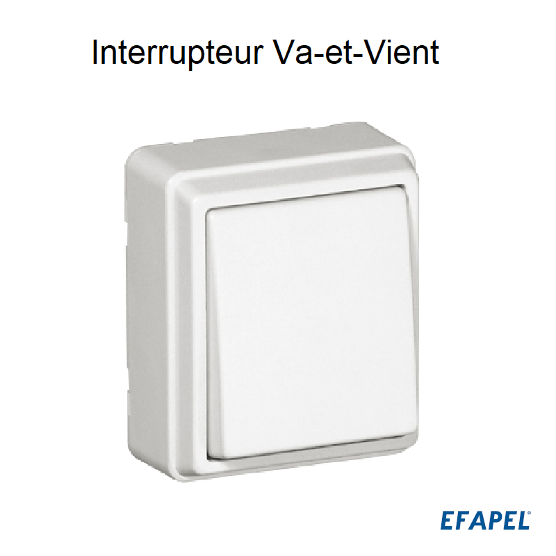 Interrupteur Va-et-vient Série 3700 EFAPEL 37071C