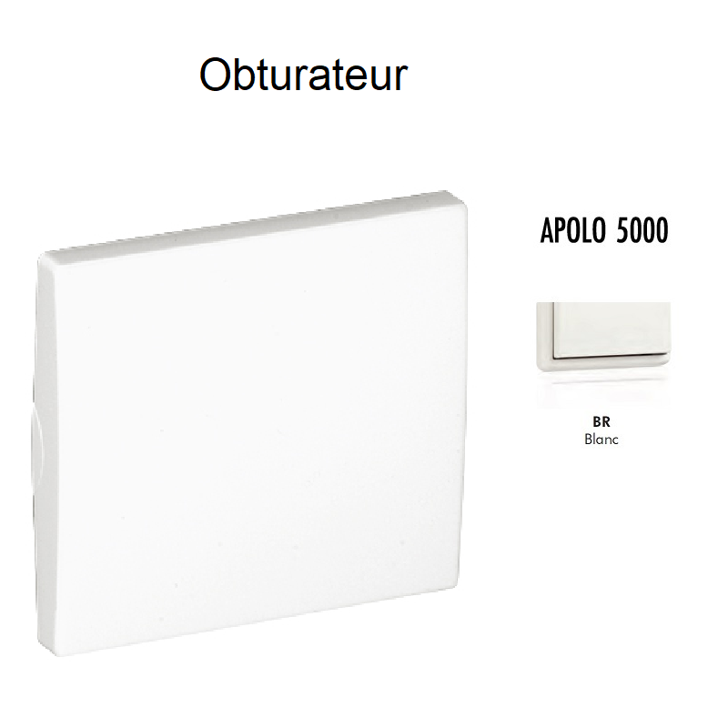 Obturateur APOLO5000 50677TBR Blanc