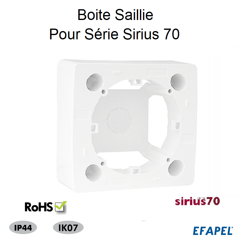 Boite Saillie pour sirius 70 10975ABR