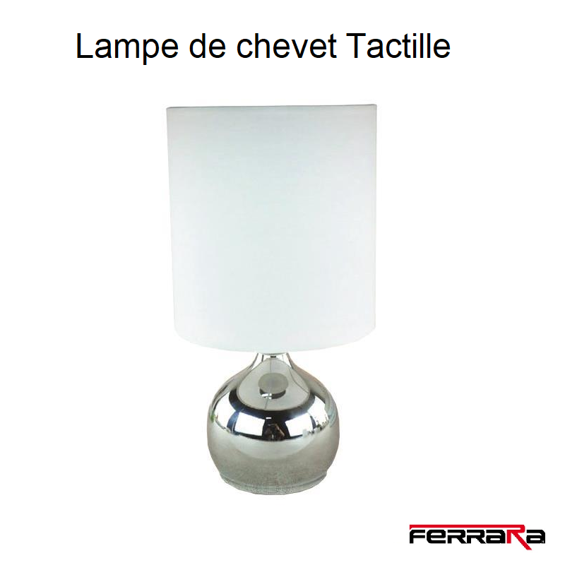 lampe de chevet tactille blanche 153-53001