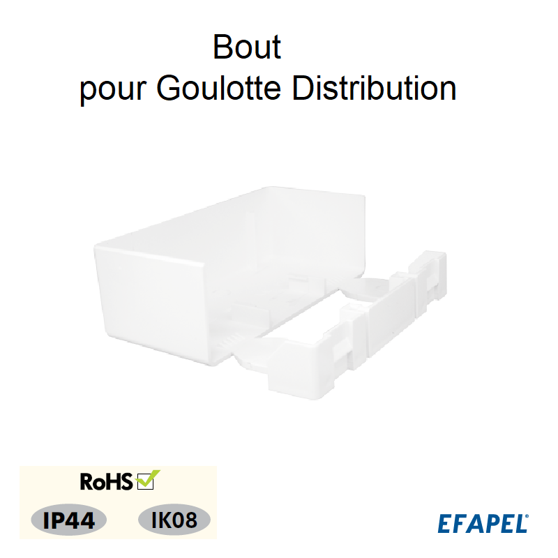 Goulotte de Distribution 90x50mm Blanche - 2,00m - EFAPEL