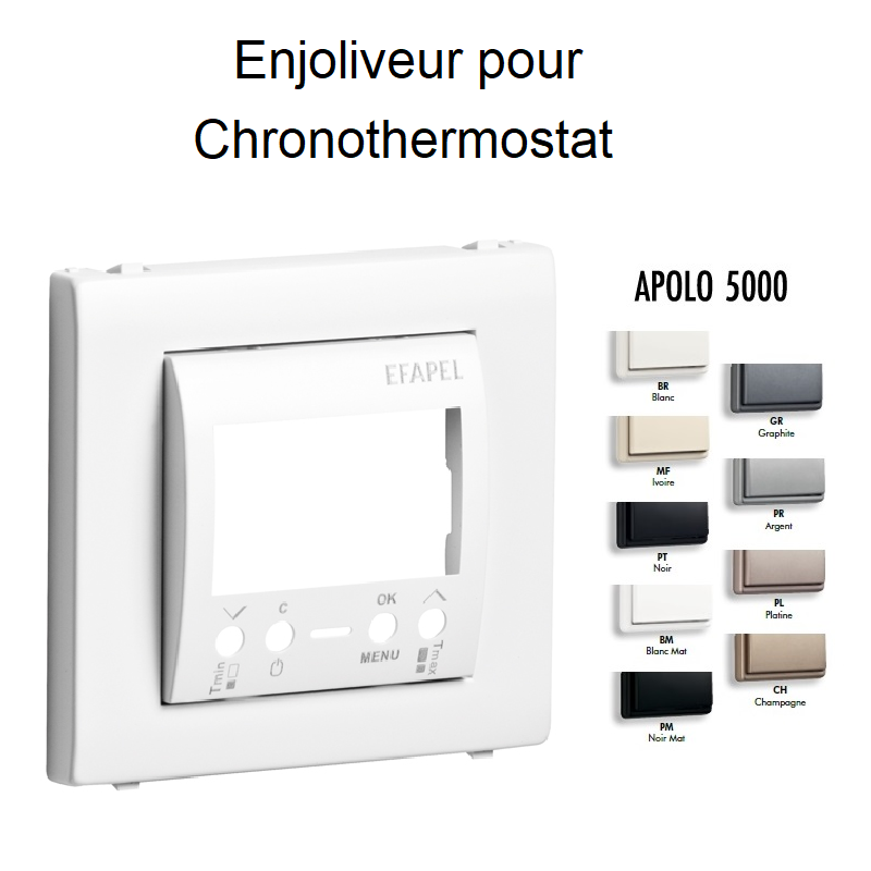 Enjoliveur pour chronothermostatl APOLO5000 50740T