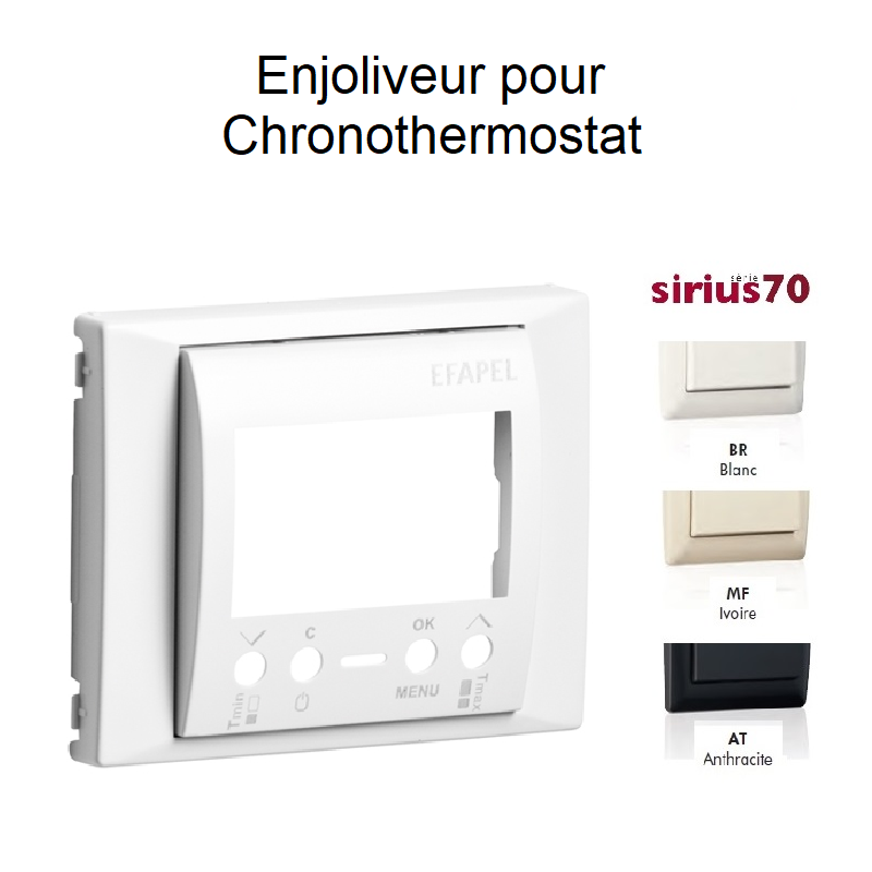 Enjoliveur pour Chronothermostat Multifonctionnel - Sirius 70