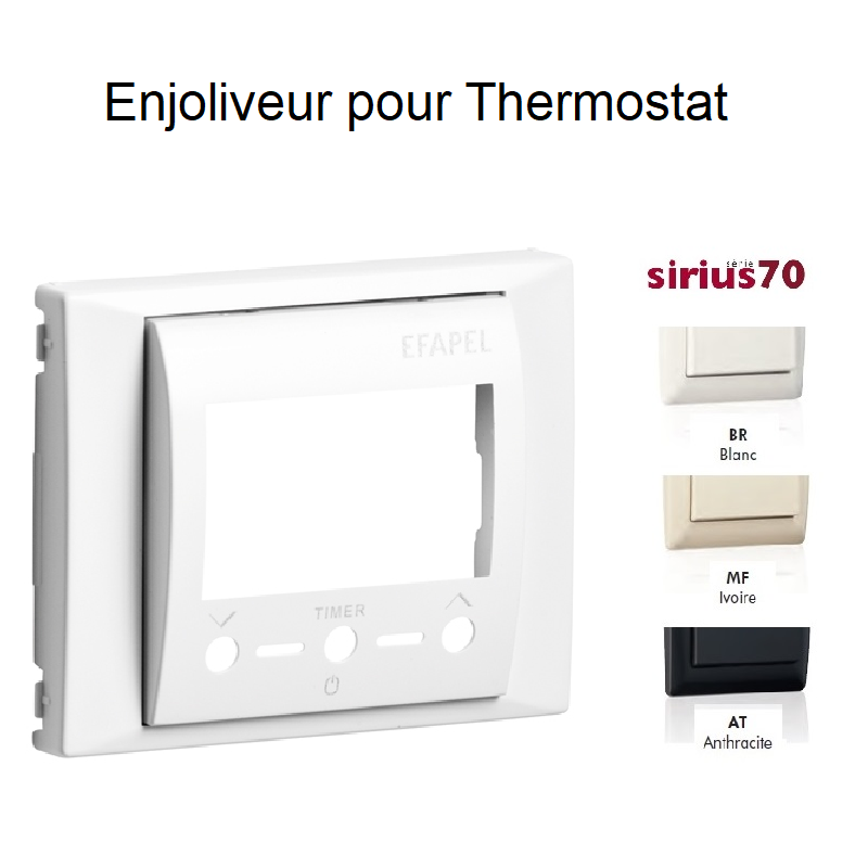 Enjoliveur pour Thermostat Multifonctionnel - Sirius 70