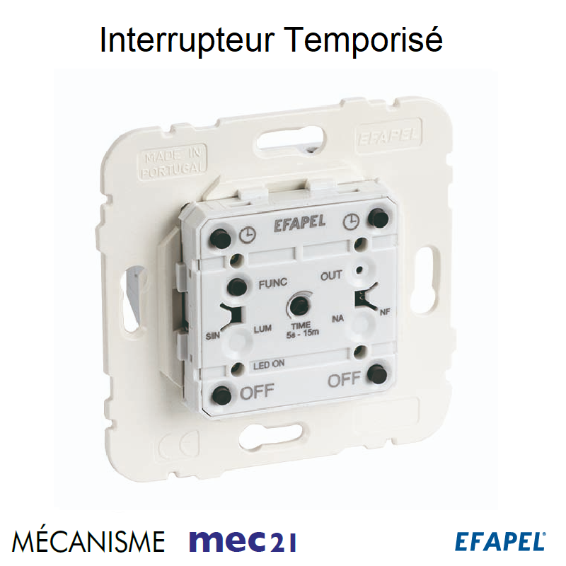 Mécanisme Interrupteur temporisé mec 21040