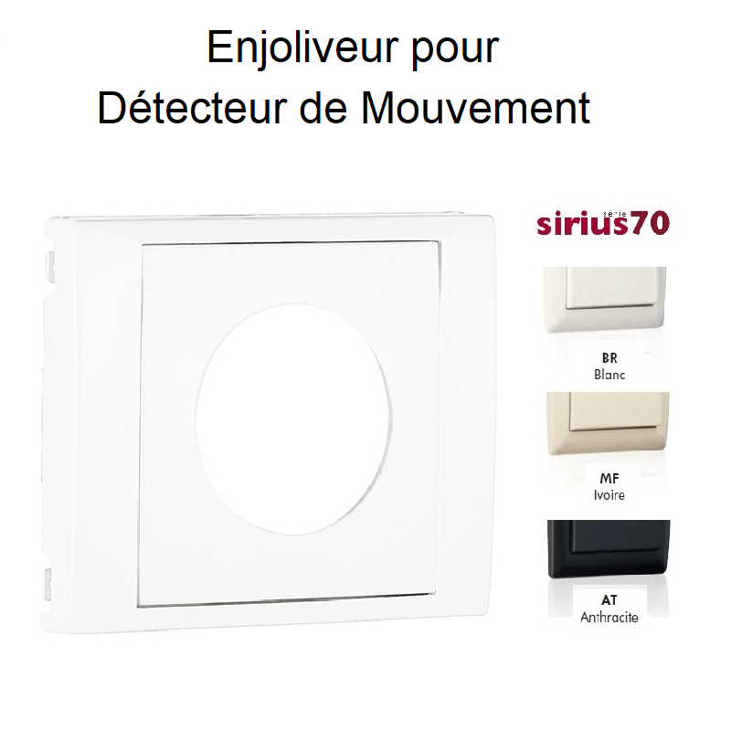 Enjoliveur pour détecteur de mouvement Sirius 70401T