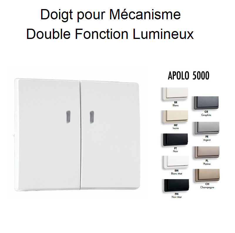Doigt Double Fonction Lumineux APOLO5000 50615T