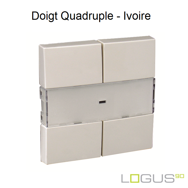 Doigt Quadruple LOGUS 90600TMF Ivoire