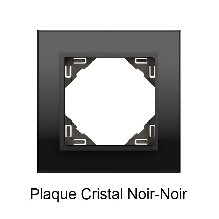Plaque Cristal Noir Noir 90910TEP